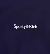 Campera deportiva azul marino con cierre frontal, cuello alto y puños acanalados. Presenta el logo de los Yankees bordado en blanco en el pecho y detalle de tres rayas rojas y blancas en las mangas.