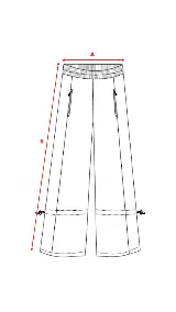 Pantalón de corte recto y estilo deportivo, confeccionado en tafeta tornasolada color bordó. Presenta cintura elastizada, bolsillos frontales con cierre y cordones ajustables en los tobillos para fruncir el bajo y modificar la silueta.
