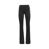 Pantalón Reebok de mujer color negro, de corte bootcut y tiro medio. Confeccionado en tejido que dispersa la humedad.