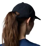 Gorra deportiva Columbia modelo Twin Canyon Ball Cap, color negro con logo bordado en blanco en el panel frontal y visera curvada.