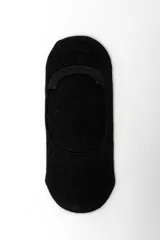 Pack de tres pares de medias invisibles de color negro, diseñadas para no verse al usar calzado bajo.