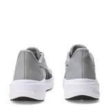 Championes de running Puma modelo Dasher Lite, color gris con detalles en negro y suela blanca. Presentan diseño de malla transpirable y logo de la marca en el lateral.