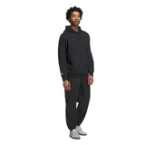 Canguro Adidas negro con capucha y estampado de fantasmas en azul.