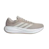 Championes de running Adidas Response Runner 2, color beige con las icónicas tres tiras laterales en un tono más claro. Presentan una entresuela blanca con diseño estriado y suela de goma en color caramelo.