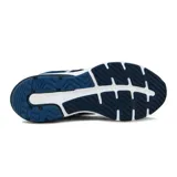 Championes de running Asics modelo Gel-Nagoya 4, color azul marino con detalles en blanco y celeste, con suela amortiguada.