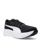 Championes de running Puma Max Stride Lite para hombre, color negro con detalles en blanco y entresuela alta.