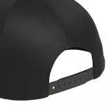 Gorra Adidas Skateboarding Lowkey de seis paneles, color negro, con visera plana y parche frontal con el logo de la marca. Confeccionada en sarga de algodón.