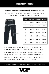 Jean de denim negro, corte mom fit oversize, con tiro alto y pierna recta.