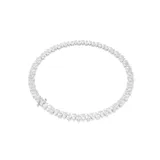 Collar Matrix estilo tennis de Swarovski, con diseño bañado en rodio y piedras de zirconia transparente en talla pera dispuestas de forma continua.