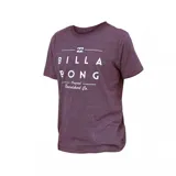 Remera manga corta color borgoña con logo Billabong estampado en el pecho.