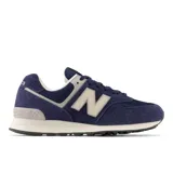 Championes urbanos New Balance modelo U574ZN2, color azul con detalles en gris y blanco, confeccionados en gamuza y malla, con logo "N" característico en los laterales y entresuela ENCAP.