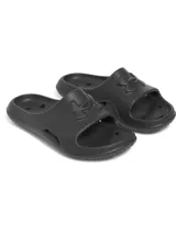 Sandalias Under Armour modelo UA W Locker V SL de color negro, confeccionadas en EVA moldeada de una sola pieza, con diseño de secado rápido, orificios de drenaje y plantilla texturizada.