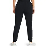 Pantalón de jogging negro Under Armour Rival para mujer, de tejido elástico ultraligero con tecnología UA Storm que repele el agua. Corte suelto, cintura elástica de tiro alto con cordón de ajuste interno y bolsillos abiertos para las manos.