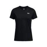 Remera deportiva Under Armour Tech de manga corta, color negro con logo blanco en el pecho.