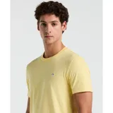 Remera amarilla de manga corta confeccionada en algodón jersey con logo Sticker Pete bordado en el pecho.