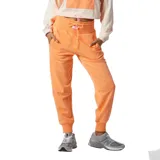Pantalón de jogging color naranja, con cintura elástica ajustable con cordón, bolsillos laterales y puños acanalados.