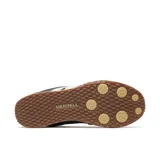 Zapatillas Merrell Sprint Anthem Ltr de estilo retro inspirado en el running de los años 70, confeccionadas en ante y malla negra con la clásica 'M' lateral en color blanco. Cuentan con entresuela de EVA y suela de goma con relieve.