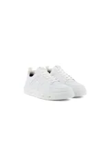 Championes Ecco Street 720 blancos de cuero con suela tipo meseta, impermeables gracias a la tecnología GORE-TEX SURROUND.
