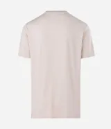 Remera deportiva de hombre en color verde melange, con cuello redondo, manga corta y detalles reflectantes en los hombros. Confeccionada en tejido respirable con tecnología dry.