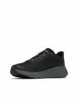 Championes de running Columbia modelo Konos Featherweight, color negro con entresuela gris. Diseñados con tecnología Omni-MAX para amortiguación y tracción adaptativa, cuentan con malla tejida ultratranspirable y suela Omni-Grip para diversos terrenos.