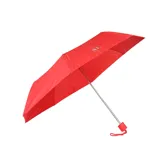 Paraguas manual color rojo con logo XL en blanco.