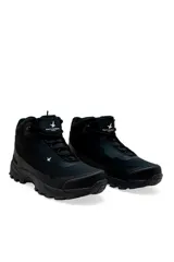 Botas de trekking Santa Barbara modelo Nolan, de color negro con suela dentada y logo bordado en la lengüeta y el lateral.