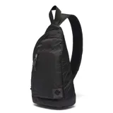 Riñonera bandolera Columbia Great Smoky Garden Omni-Shield, color negro, con tecnología de repelencia a la humedad, cierre resistente al agua, bolsillo de seguridad y correa ajustable.