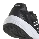 Championes deportivos Adidas modelo Eclyptix 2000, color negro con detalles en blanco. Presentan una parte superior de malla transpirable con refuerzos sintéticos, las icónicas tres bandas laterales en blanco y una suela de goma blanca con tecnología Adiwear para mayor durabilidad.