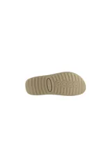 Sandalias Ecco Cozmo color beige con doble tira con velcro.