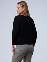 Cardigan tejido negro, marca Sioni.