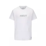 Remera de manga corta color blanco con logo de la marca estampado en el pecho en tono gris claro.