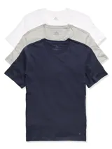Pack de 3 camisetas Tommy Hilfiger de algodón azul marino.
