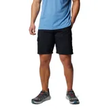 Short cargo negro Columbia, con tecnología Omni-Shade y Omni-Wick, cintura con elástico parcial y bolsillos laterales.