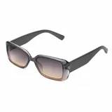 Lentes de sol con armazón rectangular de policarbonato translúcido en tono degradé y cristales con protección UV400.