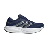 Championes de running Adidas Response 2, color azul marino con las tres tiras características en plateado y suela amortiguada blanca con tecnología Cloudfoam.