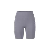 Biker shorts deportivos de tiro alto con bolsillos laterales integrados, confeccionados en tejido elástico de alto rendimiento.