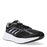 Championes Adidas Galaxy Star, color negro con detalles en gris y blanco, ideales para running.