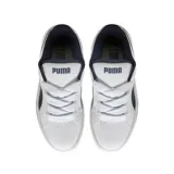 Championes Puma Park Lifestyle Easy, color blanco con detalles en azul marino.