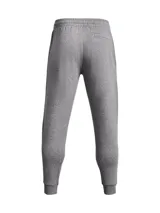 Pantalón de jogging Under Armour, confeccionado en tejido polar de mezcla de algodón con interior cepillado. Presenta cintura elástica con cordón ajustable, bolsillos laterales abiertos, bolsillo trasero con cierre y puños acanalados en los tobillos.
