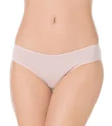 Bombacha bikini de algodón color blanco, con tiro medio.