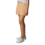 Short Columbia Weekend Rays Water Omni-Shield de color beige, con cintura elástica ajustable con cordón, bolsillos laterales y bolsillos cargo utilitarios.