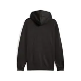 Buzo con capucha Puma, confeccionado en tejido con efecto lavado desgastado color negro. Presenta bolsillo tipo canguro frontal, cordones ajustables en la capucha y logo de la marca bordado en el pecho.