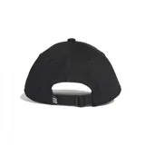 Gorro Adidas negro con logo bordado en blanco.