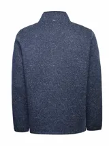 Buzo polar de hombre RKF modelo Arizona Half, color azul navy jaspeado. Cuenta con cuello alto, cierre frontal medio con tirador de cuerito, bolsillos laterales con cierre y diseño de calce regular. Confeccionado con fibras de poliéster reciclado.