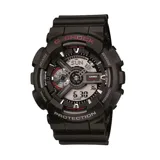 Reloj Casio G-Shock negro con detalles en rojo, con pantalla analógica-digital, resistente a golpes y al agua hasta 200 metros.