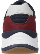 Zapatillas Tommy Hilfiger Modern Prep de running, color azul marino con detalles en rojo y blanco. Confeccionadas en gamuza y malla, con logo TH en el lateral.
