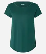 Remera de manga corta Get Over, confeccionada en microfibra con textura de micro-cuadros y escote redondo. Presenta un diseño versátil y ligero, ideal para actividades deportivas o uso casual.