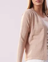 Cardigan tejido color beige, marca Vila Milano.