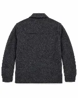 Chaqueta de paño Brooksfield con cierre frontal, cuello clásico, dos bolsillos frontales con solapa y botones, y puños ajustables con botón.