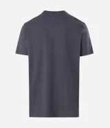 Remera básica de hombre con corte comfort, cuello redondo y manga corta. Confeccionada en tejido de media malla con textura acanalada.
